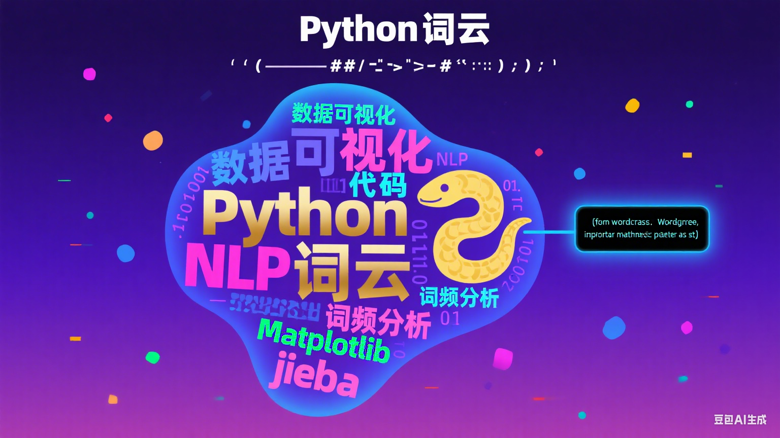 通过txt文件生成词云